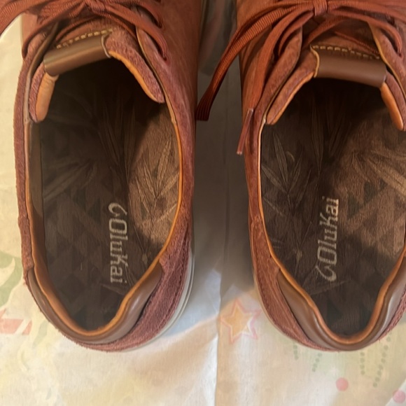 Like New OluKai Lae'ahi Li Kala Aloha Suede Sneaker Shoes Men's Sz  13M. - Picture 7 of 16